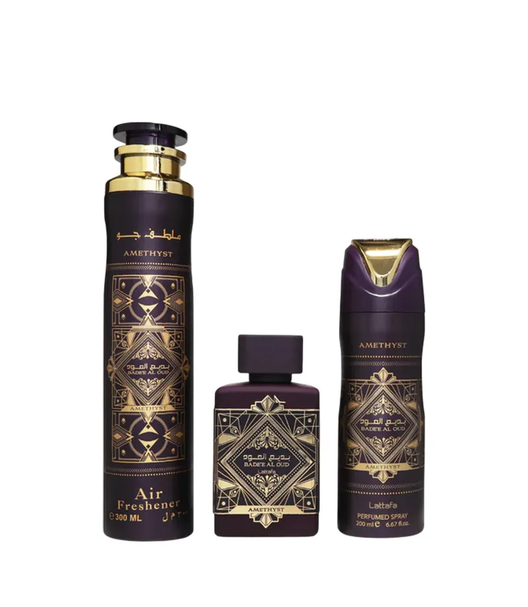 Badee Al Oud Amethyst Gift Set Collection Lattafa