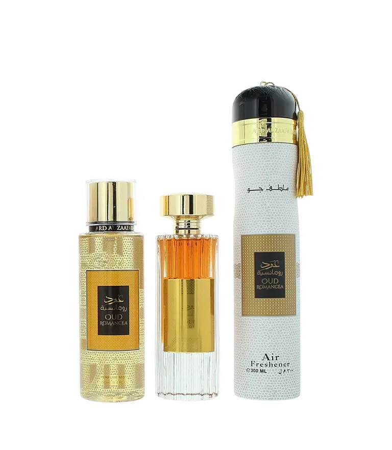 Oud Romancea 3 Piece Gift Set Collection Ard al Zaafaran